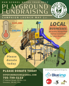 poster of SYPS playground fundraiser